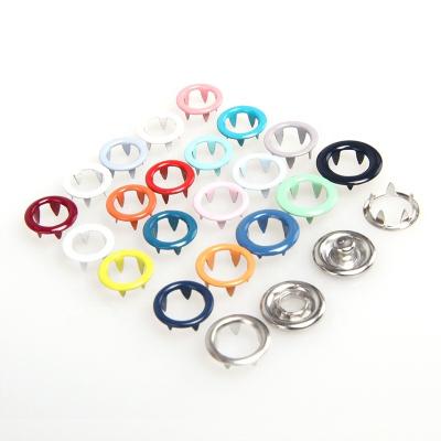 China Dry Clean Ring Prong Snap Fastener Painted for Baby Clothes for sale