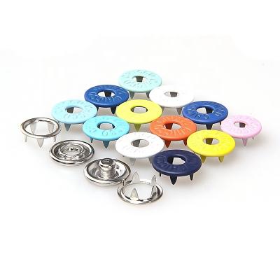 China Snap Dry Cleaning Metal Square Bead Button For Clothes for sale