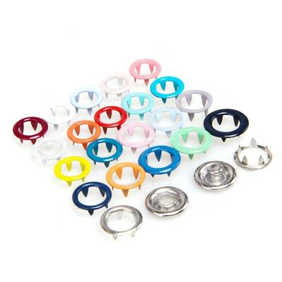 China Custom Printed Snap Dry Cleaning Metal Jacket Button For Coat for sale