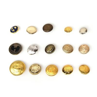 China Dry Cleaning Heart Shape Metal Chef Uniform Buttons for sale