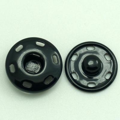 China Dry Cleaning 6 Hole Hand Sew On Snap Button With Shiny Gunmetal Color for sale