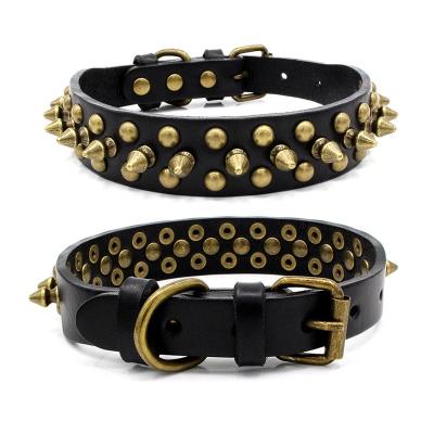 China Viable Custom Rivet Metal Canvas Personalized Dog Collar for sale