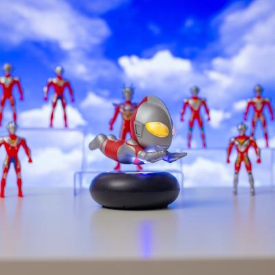 China Magnetic Levitation LED Lights OEM ABS Dija Ultraman Toys Magnetic Levitation Super Man Statue Gift Module For Collectable for sale