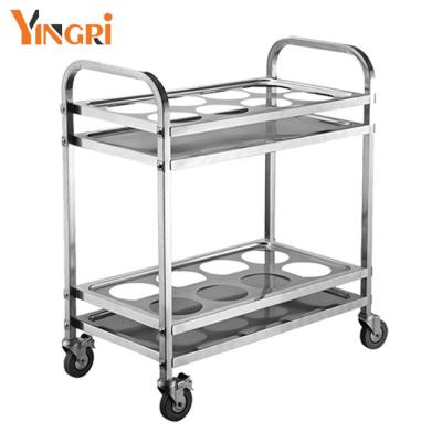 China 201 JMYINGRI Stainless Steel Hospitality Carts Kitchen Drinks Cart Water Bottle Cart for sale