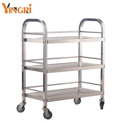 China 201 Stainless Steel Multi-layer Hot Household Storage Rack Kitchen Dining Car Pot Shelf Kitchen Rack Fruit Vegetable Storage Rack for sale