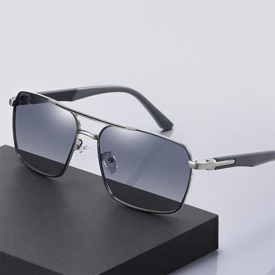 China 2021 New Square Classic Men's Anti Glare Glasses Custom Logo Anti Glare Lenses UV400 Men Trend Polarized Sunglasses for sale