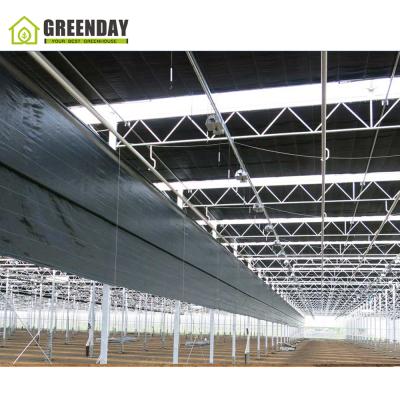 China Stable structure GREENDAY the cheapest plastic film blackout light diprivation greenhouse for sale