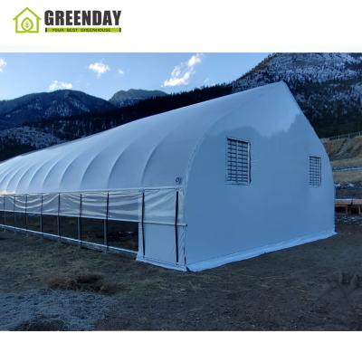 China GREENDAY stable structure agriculture light film greenhouse blackout greenhouse light deprivation greenhouse for sale for sale