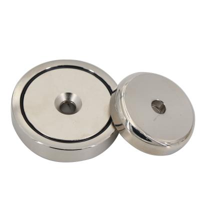 China Industrial Magnet SPEAR 835lbs 380kgs D90mm Fishing Magnet Set Include Rope Case Package Neodymium Magnetic Pot for sale