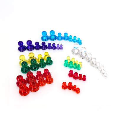 China Plastic Pin Magnet For Office Colorful Push Pin Magnet Neodymium (NdFeB) D11*17mm for sale