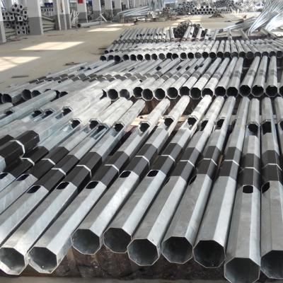 China 6m 10m 12m 15m Q235 Power Pole Hot Rolled Steel Electric Power Transmission 20m Galvanized Steel Power Pole for sale