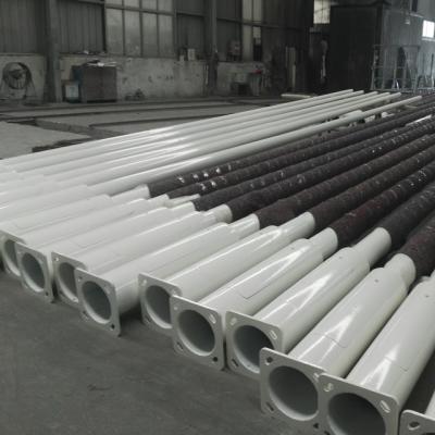 China Square Hot Dip Galvanization And Powder Coating Steel Road Lighting Pole 12m For Road Lighting for sale