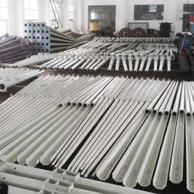 China Road Hot Dip Galvanized Hinged and Folding Detachable Octagonal Steel Road Lighting Pole and Lamp Post for sale