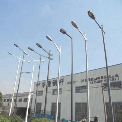 China Steel Material Square Type Road Lighting Decorative LED Power Pole And Lamp Post for sale