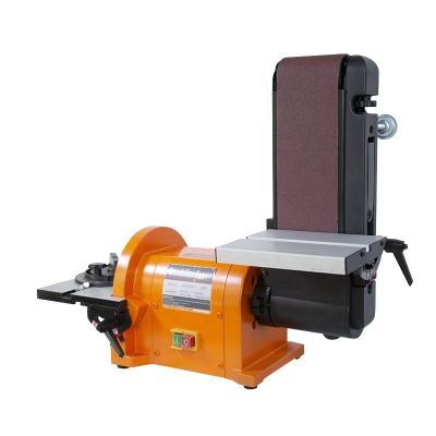 China Wood and Metal Sanding Powerful Allwin 500W Bench Sander Maintenance Free Woodworking Disc Belt Bench Sander for sale