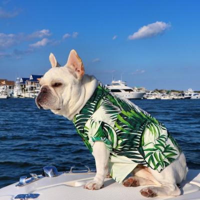 China CSI Viable Hot Style Dog Shirt Pet Home Clothes Summer Hawaiian Pet T-shirt for sale