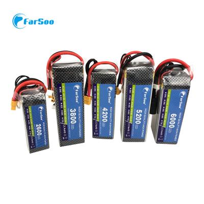 China High Capacity RC Lipo Battery 2S 3S 4S 5S 6S 1800mah 100C 120C Graphene Small Size Cell For RC Car Drone Helicopter Batteries for sale