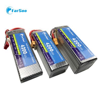 China Toys 3S 11.1VRC Lipo Battery 3800mAh 4200mAh 4500mAh 30C 40C 60C 75C 100C Graphene Cell For RC Drone Battery for sale