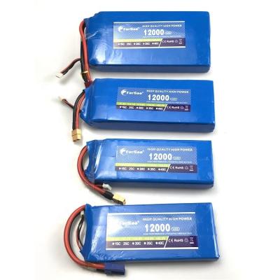 China Huge Toys Factory Promotion 2S 7.4V RC Lipo Battery 12000mah 20C-30C For Plant Protection Drone 2S LiPo for sale