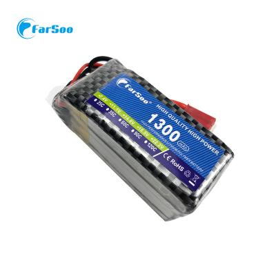 China Toys 2S 3S 4S 5S 6S RC Toy Lipo Battery 1300mAh 25C-30C for RC Helicopter Airplane Drone Car Boat for sale