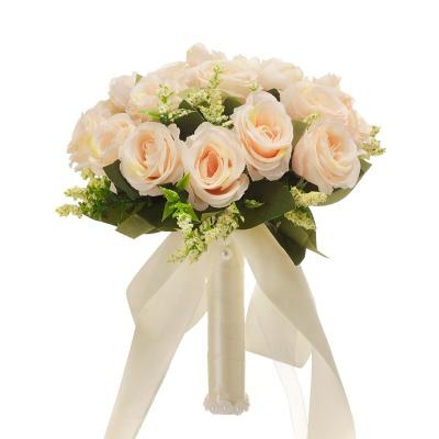 China Wedding. Wedding Flowers Wholesale Hot Sale Wedding Bride Bridesmaid Wedding Photography Props Western Style Forest Series Handheld Simulated Rose Package for sale