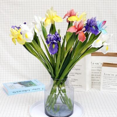 China Home.Party.Restaurant.Bar.Hotel.Wedding simulation iris bouquet fake real touch decoration Irish artificial flower home ornament for sale