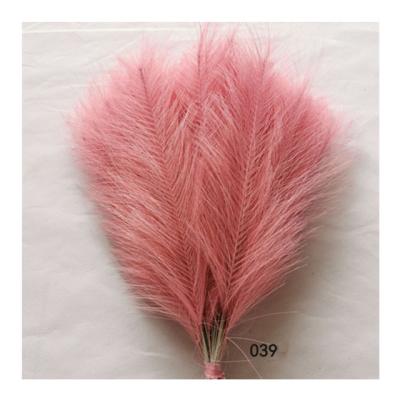 China Wedding celebration artificial tubular feather: pampas fork single reed decorative flower, used for furniture decoration and wedding for sale