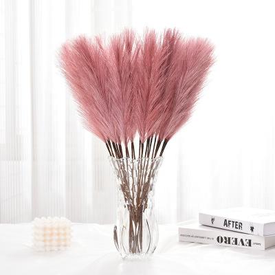 China Touch Natural Premium Pampas Grass Bouquet Small Artificial Wedding Home Decoration Dried Flower Plants Wholesale for sale