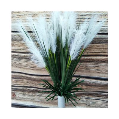 China Wedding home decoration decoration artificial reeds are decorated with yellow and white reeds, and their feathers are used for household decoration and weddings for sale