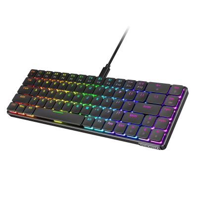 China Hot Selling Anti-ghosting Mitu 69 Keys Mini Gamer PC Computer RGB Light Wired Gaming Mechanical Keyboard for sale