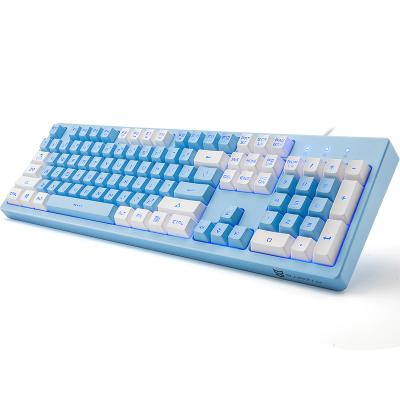 China Anti-ghosting 98 USB Keys N-K60 PBT Keycaps 7 Color Backlight Laptop Wired Gaming Keyboard for sale