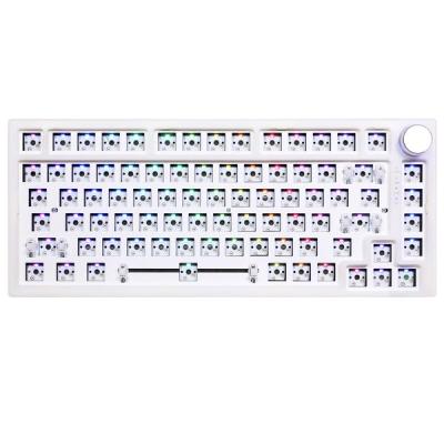 China Anti-ghosting FEKER ik75v3 Hotswap DIY Keyboard Kit Music Three Mode RGB 2.4G Wireless Gaming Mechanical Keyboard for sale