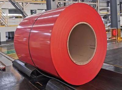 China SMP PVC Coated Aluminum Coil 3003 Sheet In Roll 28 Um Paint Custom Length for sale