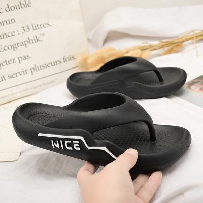 China New Fashion Trend A0255 Fashion Casual Wear-resistant Beach Cushion Non-slip Eco-friendly Flip Flops for sale