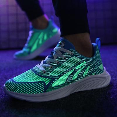 China Fashion Trend A0157 Customized Breathable Sports Shoes Fashion Bright Shoes Men Women Walking Shoes for sale