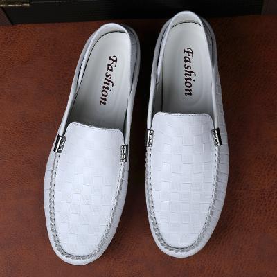 China New Design P0154 Lightweight High Quality Genuine Leather Outsole Casual Shoes Rubber Men Leather Shoes for sale