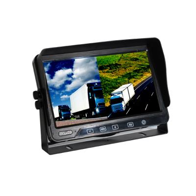 China 9 Inch AHD Quad Split Screen Monitor Heavy Duty Monitor W/ Inbuilt DVR PJ-90TQDV for sale