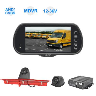 China 12V AHD Waterproof Touch Button Van Truck Rear View Mirror Camera Backup System with Mobile DVR for sale