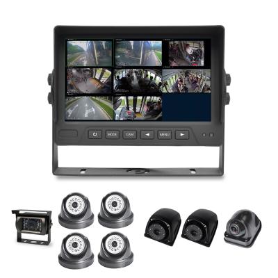 China Rear View Assist 8CH AHD 720P 1080P 7 Inch LCD Rear Monitor Riew Vehicle Bus Truck Camera Backup System For Heavy Duty for sale