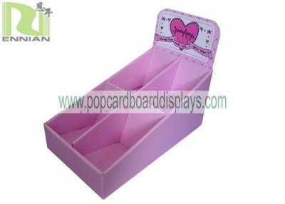 China Pink Customized Retail Counter Display Stand , pop display racks In Grocery Store for sale