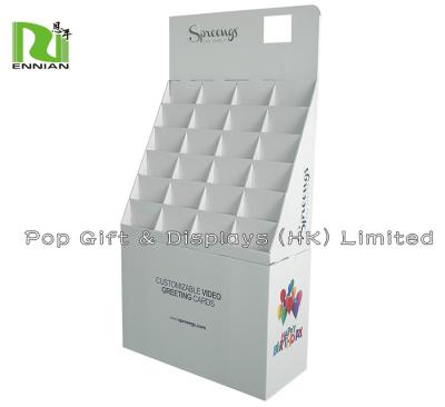 China Custom Made Supermarket Retailed Cardboard Pallet Display Racks For Video for sale