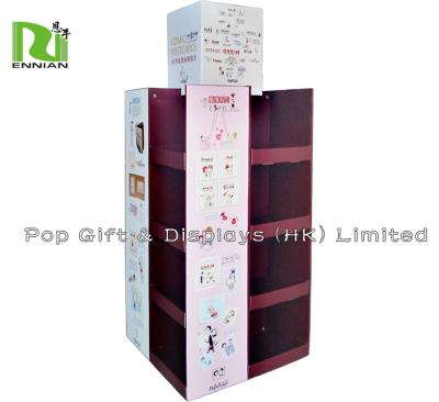 China Corrugated Quarter Cardboard Pallet Display , T Shirt Display Stands for sale