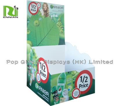 China Custom Cardboard Displays Waterproof Retail Cardboard PDQ Counter Pallet Display for sale