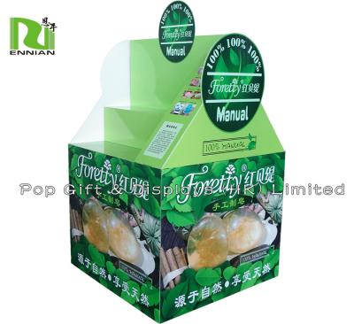 China New design showing cardboard pallet display rack with double sides for sale