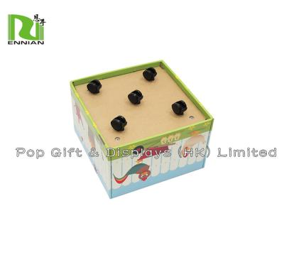 China Children Corrugated Cardboard Furniture Foldable Storage Box With Wheels for sale