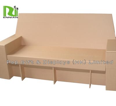 China Double Corrugated Cardboard Furniture Cardboard Paper Sofa For Living Room for sale