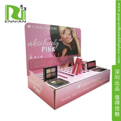 China Make-up POP Cardboard Displays Counter / Paper material Retail Display Racks for sale