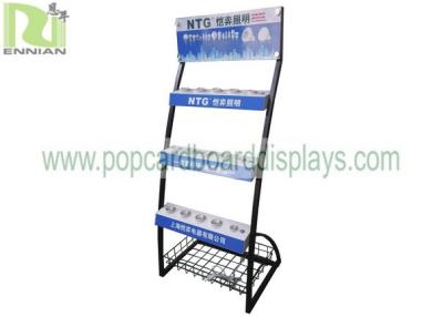 China Customized LED Lamp Wire Display Racks Eco - Friendly With Tester / Plug Base for sale