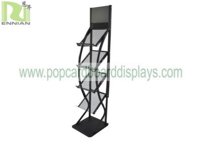 China Brochure metal Wire Display Racks Wire Grid Magazine Books Usage Custom Spray Paint for sale