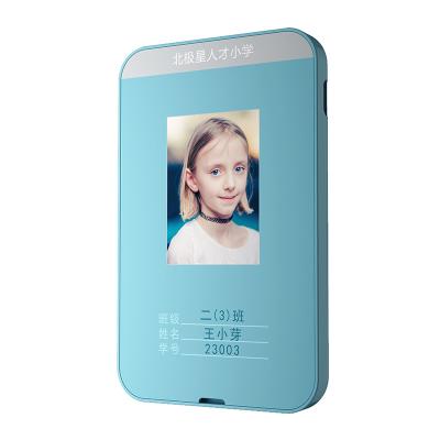 China Student Kids Custom Super Slim Elderly GSM Wifi Student GPS ID Tracking Books Workers Logo Card, Support GPS+Wifi+LBS Real Time Tracking for sale